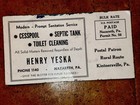 Vintage Septic Tank Sanitation Advertising Ink Blotter Nazareth Pennsylvania Pa