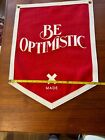 Best Made Co - Felt Pennant   Banner - Be Optimistic 