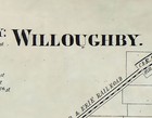 1857 Town Map Of Willoughby Lake County Ohio