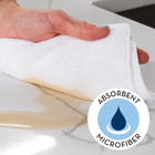 50 Pack Microfiber Cleaning Cloth  Bulk Towels For Home  Reusable Microfiber Tow