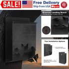 Large Wooden Bat House Double Chamber Bat Box Handcrafted Outdoor Bat Shelter