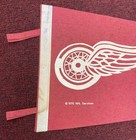 Rare Vintage Nhl 1970 Detroit Red Wings Pennant Full Size Shipped Flat