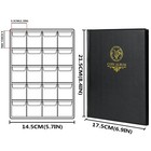 200 Pockets Coin Album - Coin Collecting Book With 10 Pages 33x33 Mm Grid Hol   