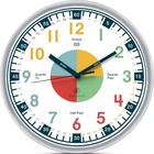 Clock For Kids     Educational Analog Learning Wall Clock  Non Ticking Teaching   