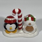 Russ Berrie Polar Bear Penguin Salt And Pepper Shaker Set Winter Recess Retired