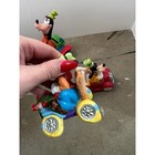 Vintage Goofy Driving Blue Jalopy Car Lot Coin Bank  Salt Pepper Shakers