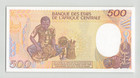 Central African Republic 500 Francs 1985  P-14a  1st Date  Original Unc   M1