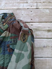 1980s Army Field Jacket Woodland Camo Vintage Small Long