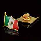 Mexico Waving Flag Lapel Pins  Patriotic Mexican Flag Metal Pin