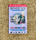 Service Dog Id Card With Registration - Holographic