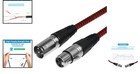 Flexible 6ft Xlr Cable 2-pack - Durable Male female Microphone Patch Cords