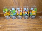 Complete Set Of 5 Rare Mcdonalds 1950-1971 Peanuts Camp Snoopy Vintage Glasses