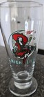 Miller High Life Woman Sitting In Crescent Moon Beer Glass 12oz Vtg