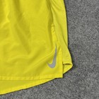 Nike Dri-fit Running Shorts Mens Small Yellow Reflective Swoosh Athletic Lined
