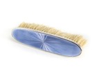 American Sterling Silver Guilloche Enamel Vanity Clothes Brush C1930 Light Blue