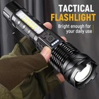 2x 99000000lm Super Bright Led Flashlight Xhp50 Rechargeable Zoom Tactical Torch