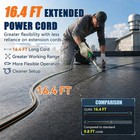 1600w Hot Air Plastic Welder Kit  Heat Gun W  16 4ft Extra-long Power Cord   40m