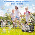 Automatic Bubble Machine Upgrade Bubble Blower W 2 Fans  Portable Bubble Maker