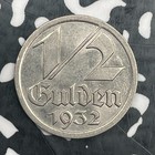 1932 Danzig 1 2 Gulden Lot jm2315 High Grade  Beautiful 