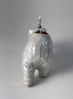 Vintage Porcelain Luster Polar Bear Pincushion Made In Japan