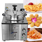 110v 16 L Commercial Electric Pressure Fryer  Chicken Deep Fryer Machine 304 Ss