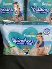 3 Packs Pampers Splashers Swim Diapers Size  L Large 31 Lbs 17 Count  51 Total