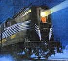 Pennsylvania Railroad 1936 Night Train Vintage Poster Print Travel Tourism Art