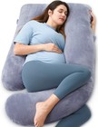 U Shaped Pregnancy Pillow For Sleeping - Full Body Maternity Support  57  Grey