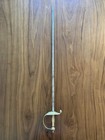Vtg Decorative Collectible Spain Toledo Sword W pointy Tip Leather Cover 34 5   