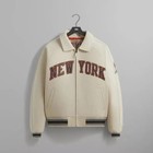 New Avirex X Kith Knicks Varsity Jacket Nba New York Cream Bomber Size S Nwt