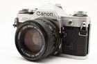  near Mint   Canon Ae-1 Silver 35mm Film Camera Slr New Fd 50mm F1 4 From Japan