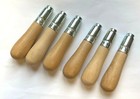 6 Pieces Lutz  1 Long Ferrule File Handle For 3-6  Files - New