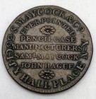 1837 Hard Times Merchant Token Maycock Pencil Case Manufacturer Ht-290 Au