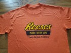 Vintage 80s Reese s Peanut Butter Cup T-shirt Large Orange Single Stitch 90s