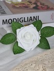 25pcs Artificial Flower   real Touch Artificial Foam Roses Decoration Diy F