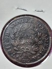 1803 Draped Bust Half Cent  Fine Condition Obverse Damage  Reduced