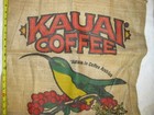 2003 Kauai Coffee Jute Burlap Bag 20 x39  Vibrant Graphics 100lb   Nos  