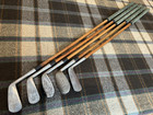 Antique Vintage Hickory Shaft Golf Club Set  Tom Stewart  Forgan - Ready To Play