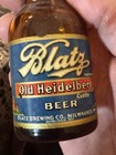 Vintage Blatz Pilsener Beer Bottle Glass Salt And Pepper Shakers Collectible