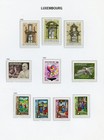 Luxembourg Xv  3 Pages Of Mnh Stamps  1988-1989