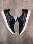 Puma Vikky V2 Women   s Low Top Sneakers Black white Style 374512-02 Sz 7 5
