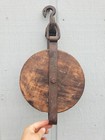 Big 21  Industrial Wood Steel Brass Rope Pulley Nautical Ship Block Tackle Boat