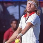 Fila Vintage Bjorn Borg Bb1 Polo Tennis Shirt - 100  Cotton - White red blue