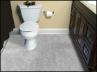 Room Size Bathroom Carpet 5 Ft X 6 Ft Platinum Gray     Soft  Plush  Absorbent 