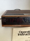 Panasonic Rc-6063 Wood Grain 1990s Alarm Clock With Manual