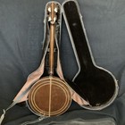 1926 Paramount Wm  Lange Type C 4-string Tenor Banjo  Resonator  Hard Case