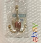 2-triple Robe Hook Polished Brass Finish  803705 Also Used For Coats  Towels Etc