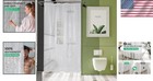 Stylish 54x72 Clear Shower Curtain Liner - Weighted   Water-repellent Design