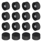 16 Pcs Phenolic Resin Cover  20mm Poly Seal Screw Caps  Black