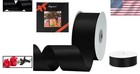 Black Double Faced Satin Ribbon - 2  X 25 Yards For Elegant Decorations